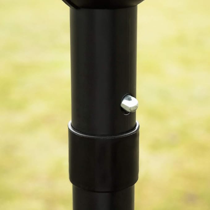 Sunnyglade 9' Patio Umbrella Outdoor Table Umbrella with 8 Sturdy Ribs (Black and White) Sunnyglade