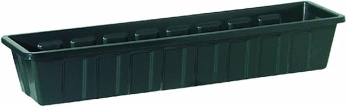 Root & Vessel Poly-Pro Plastic Flower Box Planter, Hunter Green, 36-Inch Novelty