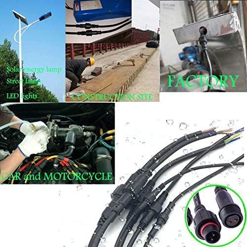 16AWG Waterproof Extension Cable,9.84FT 2Pin Extension Lead Waterproof Cord,IP65 Extension Cable for Solar Spotlights,Garden Spike Lights,LED Strip Lights(2Pin) dstfuy