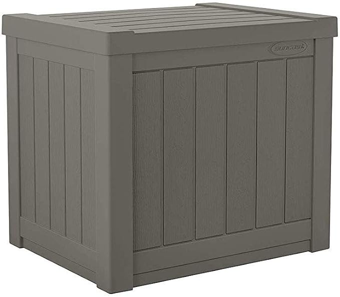 Suncast SS500ST 22 Gallon Small Resin Outdoor Patio Storage Deck Box (6 Pack) Suncast