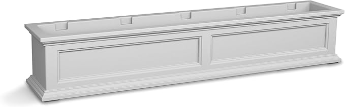 Mayne Fairfield 5-Foot Window Box – Self-Watering, Weather-Resistant Planter for Flowers – Durable Design for Outdoor Use, Perfect for Windows Mayne