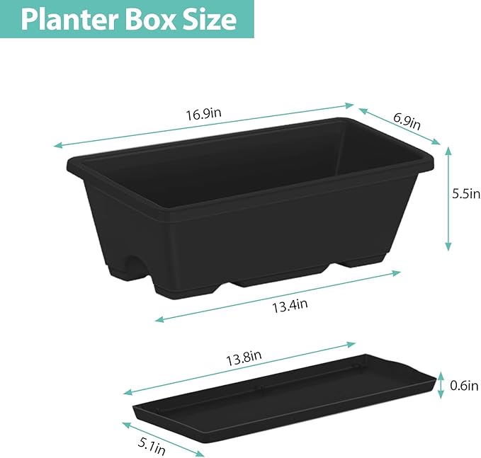 YBING Raised Garden Bed Outdoor with Wheels 42x17x29in Elevated Planter Box with Legs and Storage Shelf 6 Pocket Herb Garden Planter for Balcony Patio Deck Black YBING