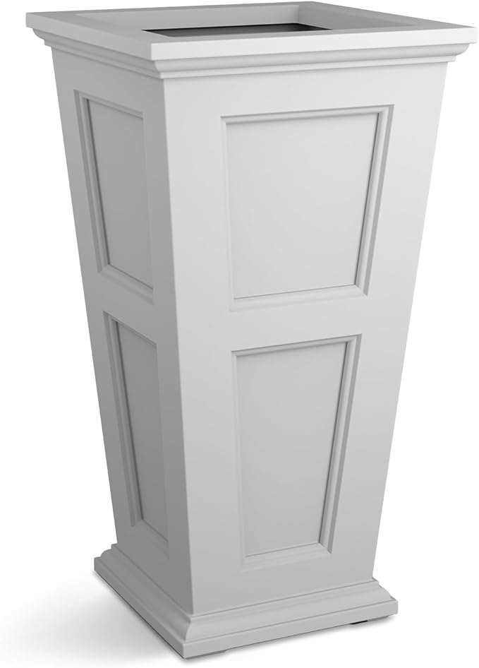 Mayne Fairfield 40-Inch Tall Planter – Weather-Resistant Indoor/Outdoor Garden Pot for Flowers, Patio, Porch, and Entryway, Durable Design Mayne