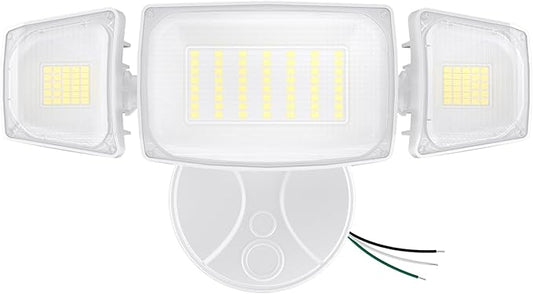 Olafus 80W Flood Lights Outdoor, Switch Controlled 8000LM LED Security Lights, IP65 Waterproof Outside Floodlights, 6500K Exterior Flood Light Fixture Wired for House Yard Porch Eave White Olafus