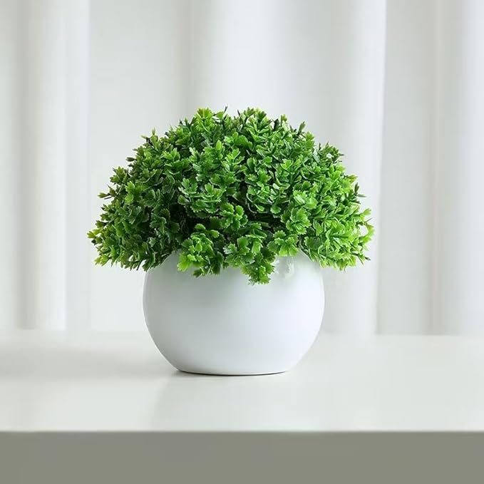 Fake Plants 4 Packs Artificial Potted Plants Faux Greenery Small Fake Shelf or Desk Greenery for Home Indoor,Faux-Indoor-Living Room-Home-Outdoor Rootora