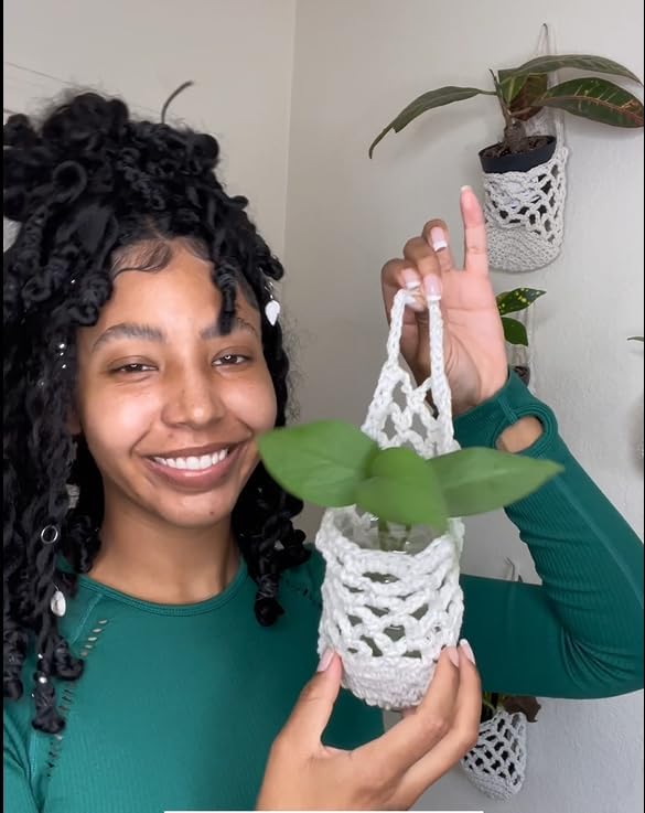 3 Packs Hanging Planters for Indoor Plants up to 4 in., Wall Plant Holder | Plant Hanger Indoor, Wall Planters for Indoor Plants, Hanging Plant (3PK, for 4 inch Pot) Shineloha