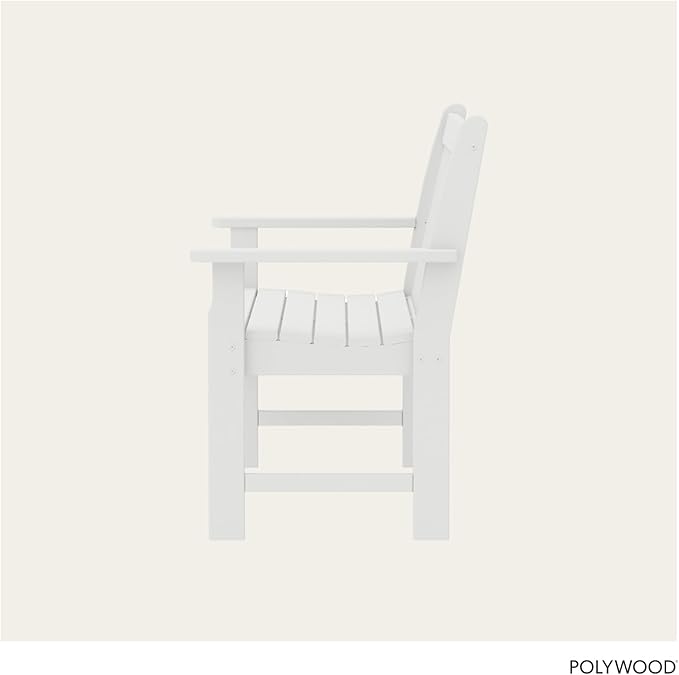 POLYWOOD GNB48WH Vineyard 48" Bench, White POLYWOOD