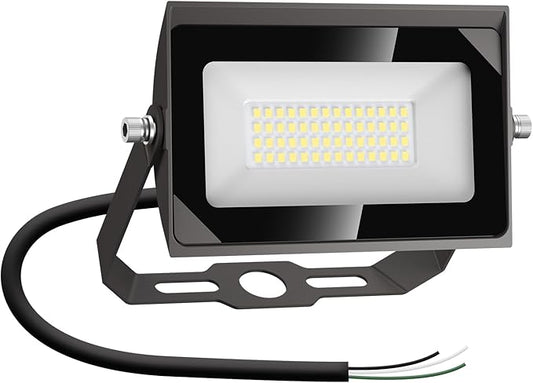 dephen 30W LED Flood Lights Outdoor with Bracket Mount, 3450Lumen 120V Security Lighting, 5000K IP65 Waterproof Wall Pack Floodlight for Garden Yard Patio Porch (UL-Listed) dephen