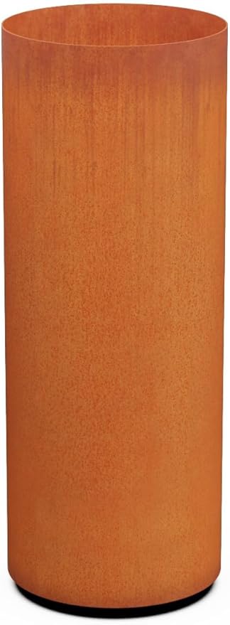 PLANTERCRAFT Corten Steel Metal Planter Box, Round Sizes, Modern Garden Steel planters for Commercial and Residential Outdoor Use. Plantercraft