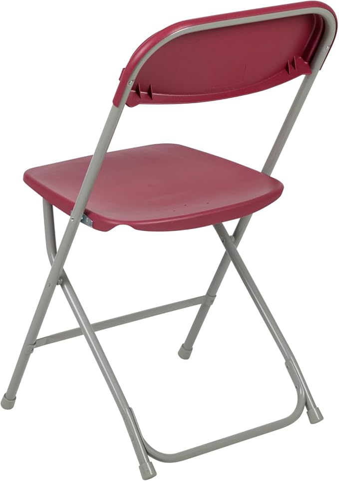 Flash Furniture Hercules Series Plastic Folding Chair - Red - 6 Pack 650LB Weight Capacity Comfortable Event Chair-Lightweight Folding Chair FlashFurniture