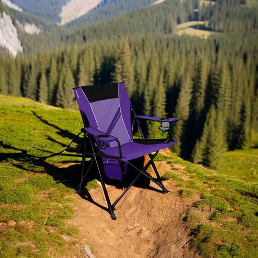 Kijaro Dual Lock Portable Camping Chairs - Enjoy the Outdoors with a Versatile Folding Chair, Sports Chair, Outdoor Chair & Lawn Chair - Dual Lock Feature Locks Position – Kawachi Purple Kijaro