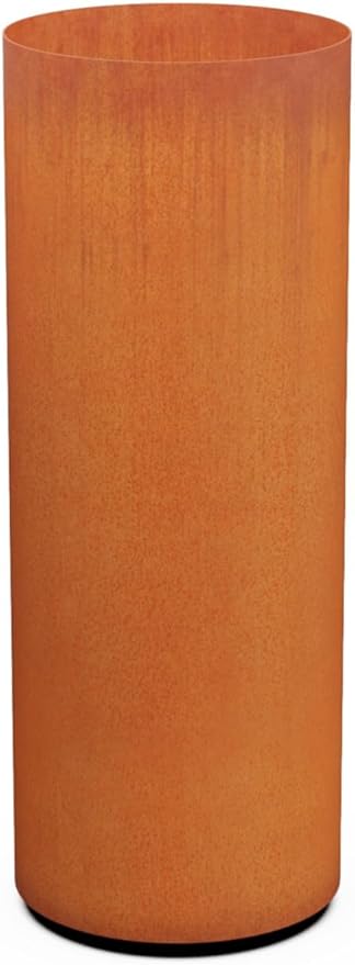 PLANTERCRAFT Corten Steel Metal Planter Box, Round Sizes, Modern Garden Steel planters for Commercial and Residential Outdoor Use. Plantercraft