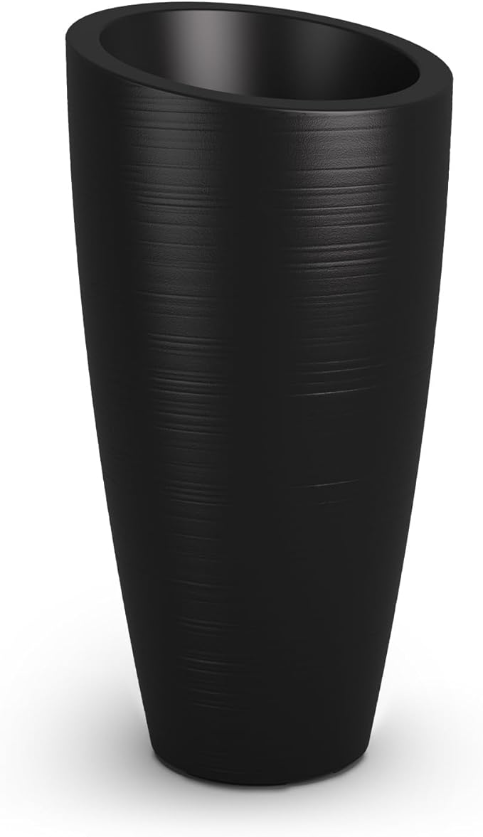 Mayne Modesto 32-Inch Tall Planter – Weather-Resistant Planter for Flowers – Durable Indoor/Outdoor Design for Patio, Porch, or Entryway Mayne