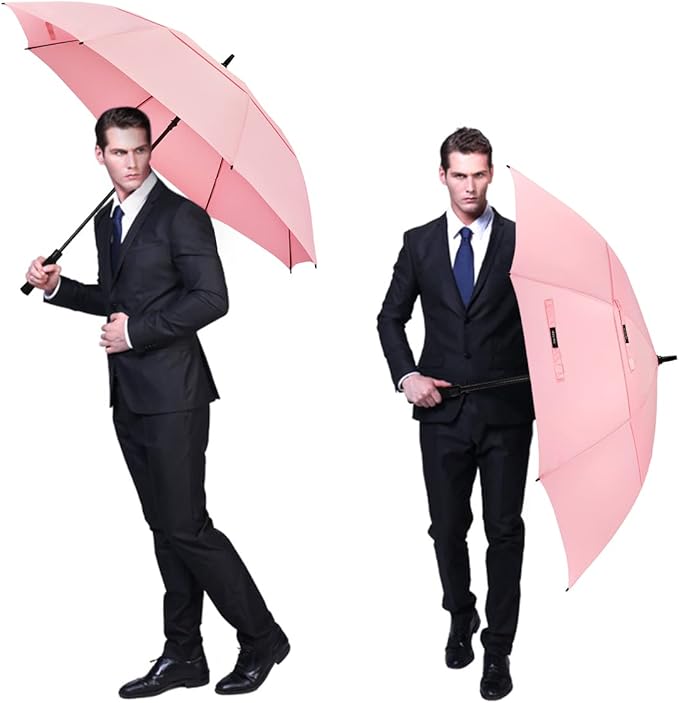 G4Free 47/54/62/68/72 Inch Automatic Open Golf Umbrella Oversize Extra Large Double Canopy Vented Windproof Waterproof Stick Umbrellas G4Free