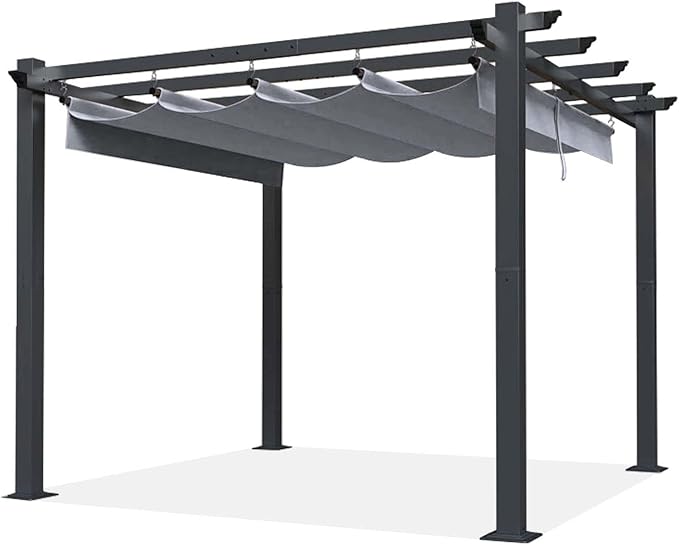 SCOCANOPY Gray Ripstop Replacement Cover Fit for Home Depot Hampton Bay Pergola # GFM00467F,GFM00469A SCOCANOPY