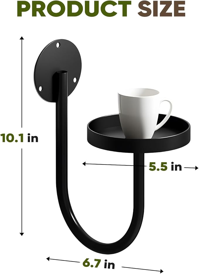 Wall Plant Holder – Hanging Planters for Indoor, Window Planter Shelves & Hanger, Indoor Wall Planters, Modern Plant Decor, Black (3 Pack) Rootora