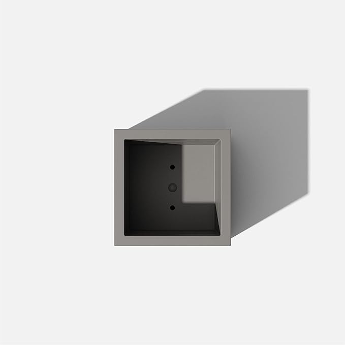 Veradek Block Series Cube Plastic Planter - Large Square Planter for Indoor or Outdoor Patio/Garden | Durable All-Weather Use with Drainage Holes | Modern Décor for Tall Plants, Trees, Flowers VeradekOutdoor