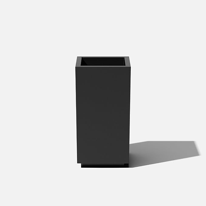 Veradek Block Series Pedestal Planter - Tall Planter for Indoor or Outdoor Front Porch | All-Weather Use with Removable Insert Bucket | Modern Décor for Flowers, Tall Trees, Faux Plants VeradekOutdoor