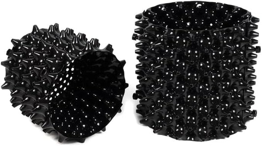 3 Gallon Air Pruning Container New Plastic Nursery Pot Fruit Vegetable Garden self-Planting pots, Size 10"x10", Black RooTrimmer