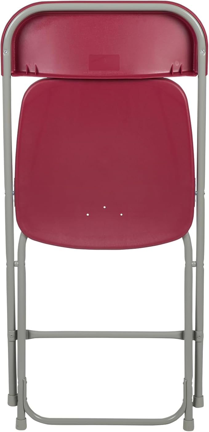 Hercules Series Plastic Folding Chair Red - 10 Pack 650LB Weight Capacity Comfortable Event Chair-Lightweight Folding Chair FlashFurniture