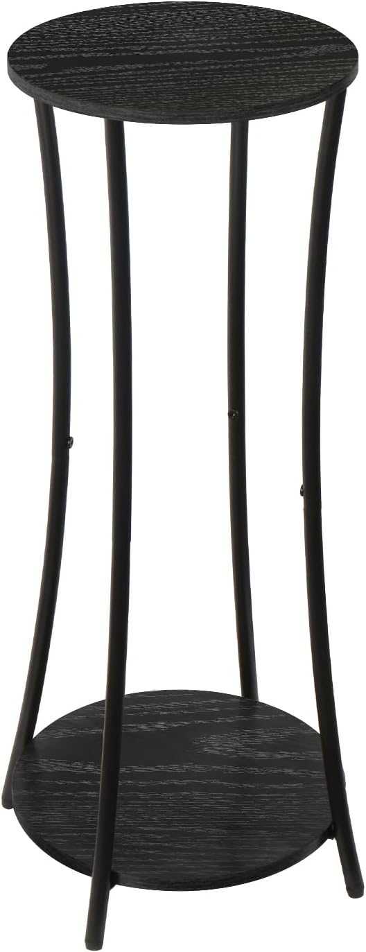 YINMIT Plant Stand Indoor,Round Potted Holder Rack,Flower Pot Stand Shelf,Round Supports Rack,Corner Plant Shelf for Balcony Garden Patio Living Room,Black YINMIT