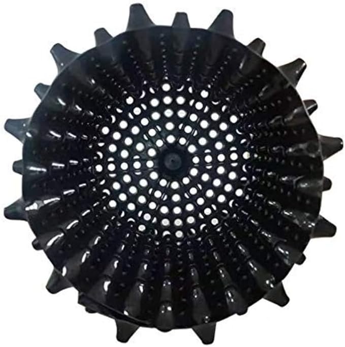 Air Pruning Planters 5 Gallon 6-Pack, Sturdy Plastic Roots Control Planter Container for Fruit Vegetable Garden Orchard, Size 12"x12",Black RooTrimmer