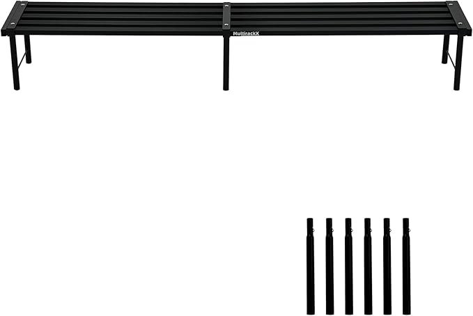 Metal Plant Stand, Rust-proof Aluminum Flower Pot Stand, Heavy Duty Planter Display Shelving for Patio Balcony Garden Living Room Decorative (Black, 47.2 Inch) Rootora