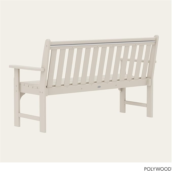 POLYWOOD Vineyard 60-Inch Bench, Sand POLYWOOD