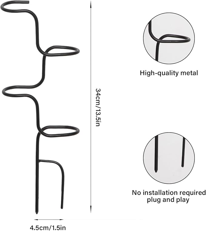 3PCS Indoor Plant Support Stakes - Sturdy Metal Trellis for Garden Flowers & Monstera, Durable & Easy to Use, Perfect for Small to Medium Indoor Plants, Ideal Gift for Plant Lovers! Goooxim