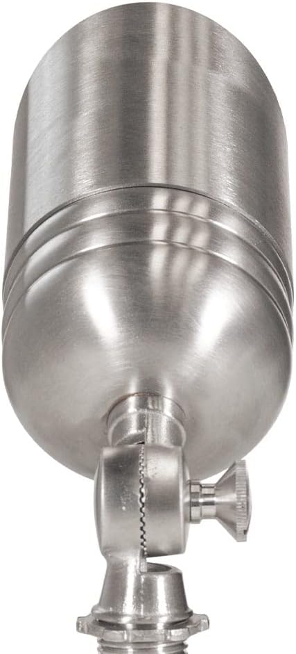 VOLT Fat Boy 12V Stainless Steel Outdoor Spotlight for Low Voltage Landscape Lighting of Yard, Lawn, Garden, Patio, Trees & House VOLT