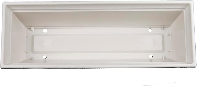 The HC Companies 24 Inch Mojave Window Planter Box with Drainage Holes, Lightweight UV-Resistant Plastic Outdoor Planters, 2-Pack Flower Box for Garden & Home Decor, Cottage Stone TheHCCompanies