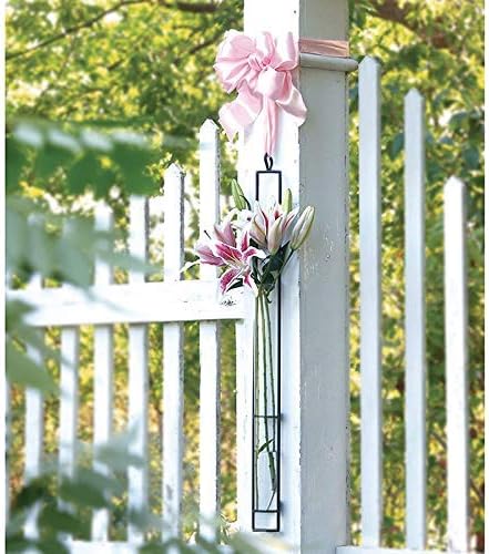 Aoderun Hanging Glass Planter Water Iron Art Hydroponic Vase Transparent Test Tube Flower Hanging Bottle Home Decoration (3pcs-S,M,L) Aoderun