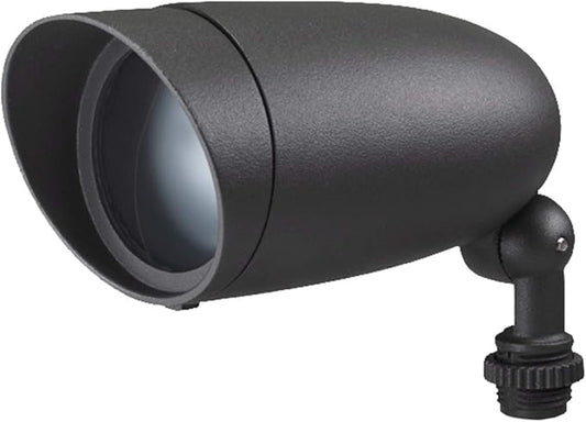 Nuvo Lighting 62/1203 LED Landscape Flood Fixture, Dark Gray, 9W, 120V, 3000 Kelvin Temp, 900 Lumens Output, 50000 Average Rated Hours, Circular LED Module Bulb, Rugged Construction 6.25 in Nuvo