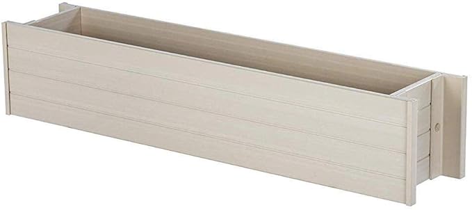 New Age Garden ECOFLEX 36" Window Box Planter, Moisture Resistant Outdoor Flower Box for Windows, Railings, or Fences, Weather Resistant Composite, No Tools Needed NewAgePet