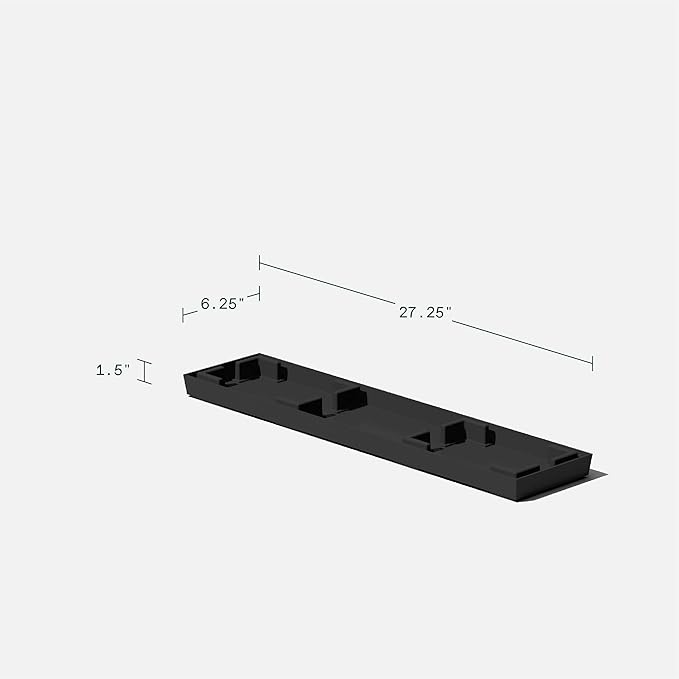 Veradek Midori Long Trough Planter (Black, 31 inch - 2 Pack with 2 Saucer Trays) VeradekOutdoor