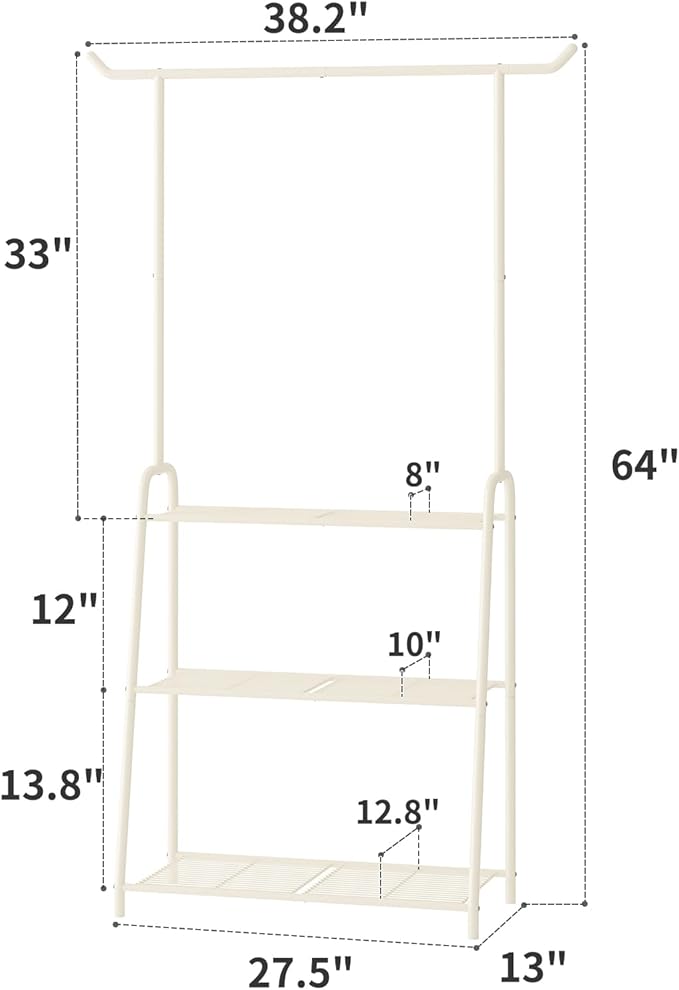 Plant Stand Indoor Outdoor,Metal Plant Stands for Multiple Plants,3 Tier Tall Hanging Plant Shelf,Large Heavy Duty Flower Holder Ladder Plant for Living Room, Patio, Balcony (White) Kitsanery