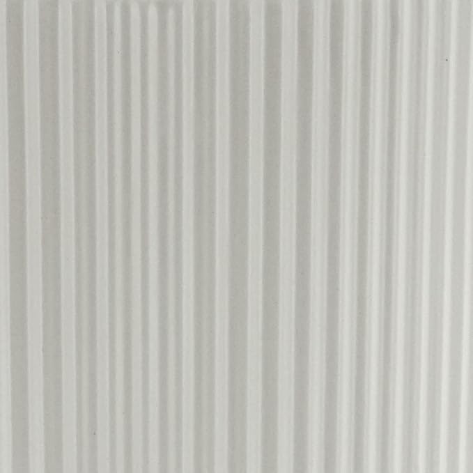 Amazon Basics Fluted Ceramic Round Planter with Drainage Hole, Indoor Outdoor Flower Pot, 10-inch, White AmazonBasics