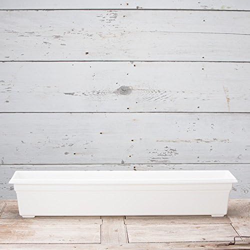 Root & Vessel 16362 Countryside Flower Box Planter, 36-Inch, White. Novelty