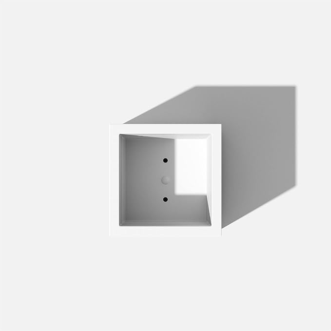 Veradek Block Series Cube Plastic Planter - Large Square Planter for Indoor or Outdoor Patio/Garden | Durable All-Weather Use with Drainage Holes | Modern Décor for Tall Plants, Trees, Flowers VeradekOutdoor