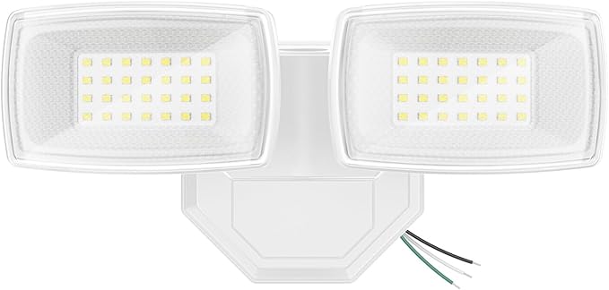 Onforu 3200LM Flood Lights Outdoor, 32W 6500K LED Security Light Manual Switch Controlled, IP66 Waterproof Outdoor Lights, Wall Mount Exterior Flood Light with 2 Adjustable Heads Floodlights Outside Onforu
