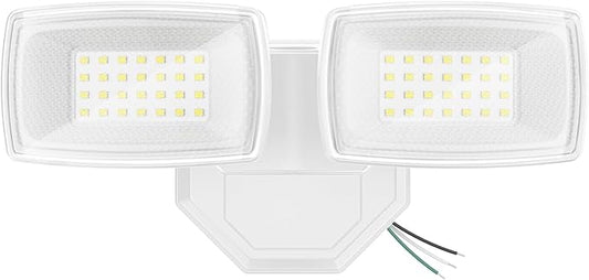 Onforu 3200LM Flood Lights Outdoor, 32W 6500K LED Security Light Manual Switch Controlled, IP66 Waterproof Outdoor Lights, Wall Mount Exterior Flood Light with 2 Adjustable Heads Floodlights Outside Onforu