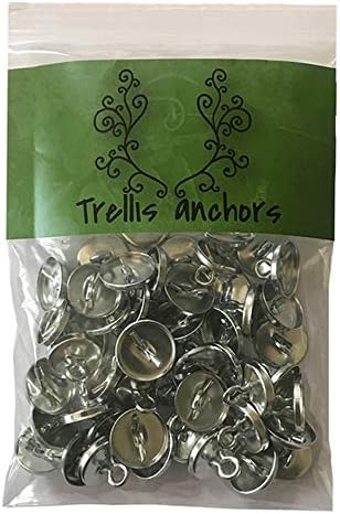 100-Piece Anchors for Trellis, Vine, Wall Climbing Plants, Lighting Strip Trellis+Anchors