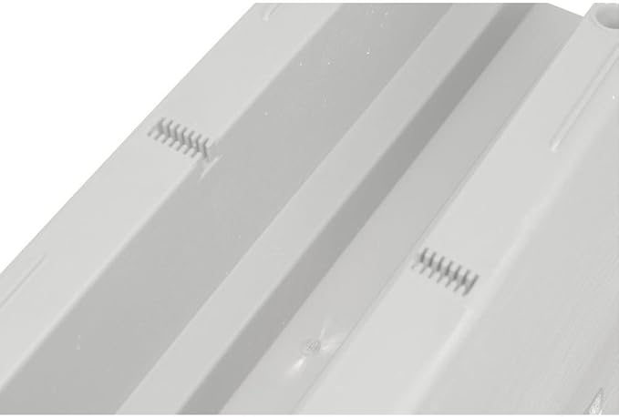 Bloomers Railing Planter with Drainage Holes – 24" Weatherproof Resin Planter – Polyethylene plastic - White Emsco+Group