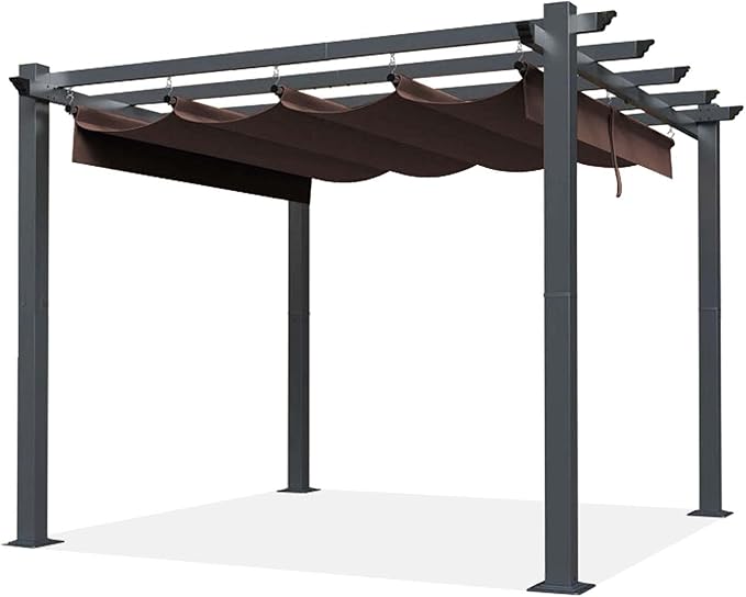 SCOCANOPY Replacement Cover Compatible with Home Depot Hampton Bay Pergola # GFM00467F,GFM00469A,(Brown) SCOCANOPY