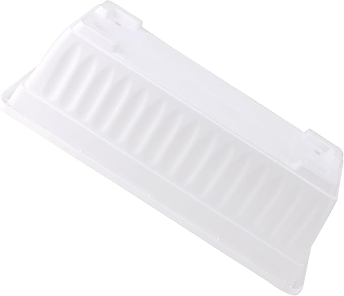 JOIKIT 6 Packs 17 Inch White Plastic Flower Window Boxes Planters with Drainage Holes & Tray, Rectangular Long Vegetable Flower Windowsill Box Planter Pot with Plant Label for Garden Patio Balcony JOIKIT