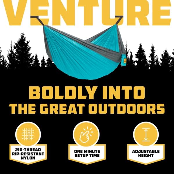 Wise Owl Outfitters Camping Hammock – 500lbs Portable Hammock with Tree Straps - Travel, Backpacking, Hiking, Outdoors Camping Gear - Single or Double WiseOwlOutfitters