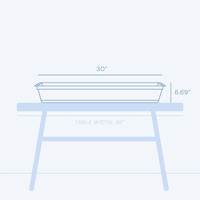 Bloem Dura Cotta 30" Basil Resin Rectangle Window Box Planter with Saucer Tray for Indoor and Outdoor Gardening Bloem