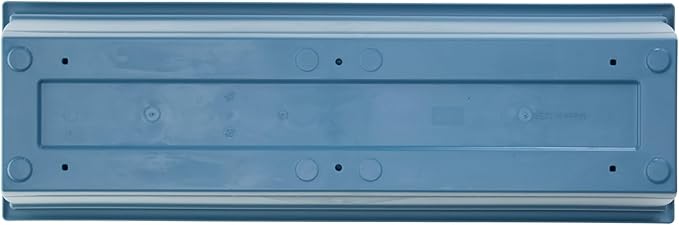 Bloem Dayton 24" Ocean Blue Recycled Plastic Rectangle Window Box Planter with Saucer Tray for Indoor and Outdoor Gardening Bloem