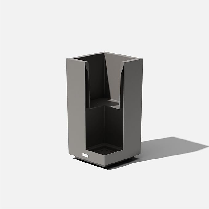 Veradek Block Series Pedestal Planter - Tall Planter for Indoor or Outdoor Front Porch | All-Weather Use with Removable Insert Bucket | Modern Décor for Flowers, Tall Trees, Faux Plants VeradekOutdoor