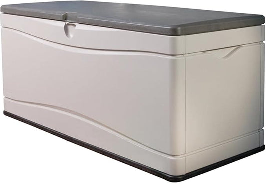 LIFETIME 60012 Extra Large Deck Box, 130 Gallon, Desert Sand/Brown Lifetime